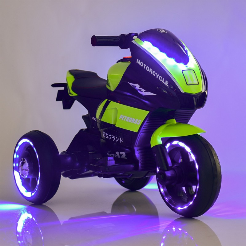 Детский трехколесный мотоцикл Yamaha Bambi M 4135L-5 зеленый