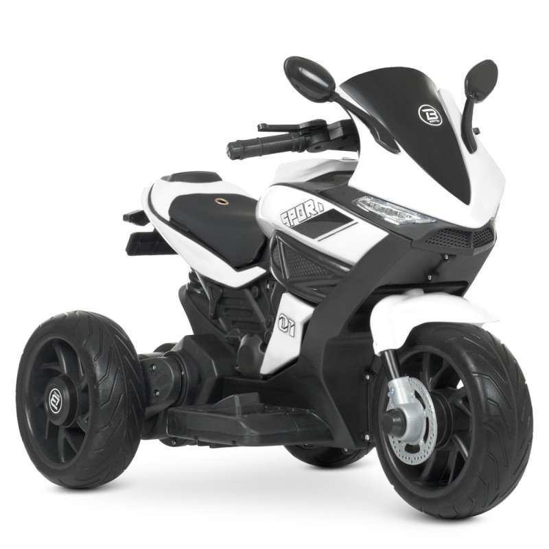 Дитячий триколісний електромотоцикл Bambi Racer M 4454EL-1 білий