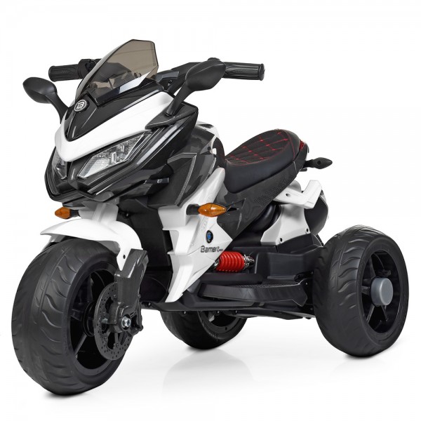 Дитячий триколісний мотоцикл на акумуляторі Bambi M 4274EL-1 білий
