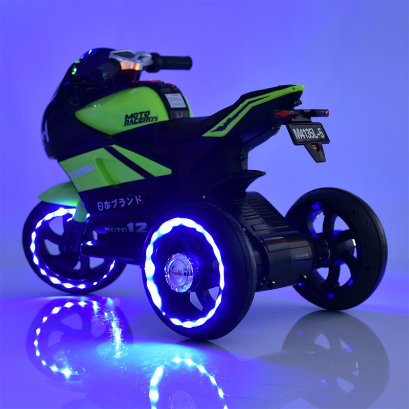 Детский трехколесный мотоцикл Yamaha Bambi M 4135L-5 зеленый