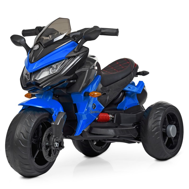 Детский трехколесный мотоцикл на аккумуляторе Bambi M 4274EL-4 синий