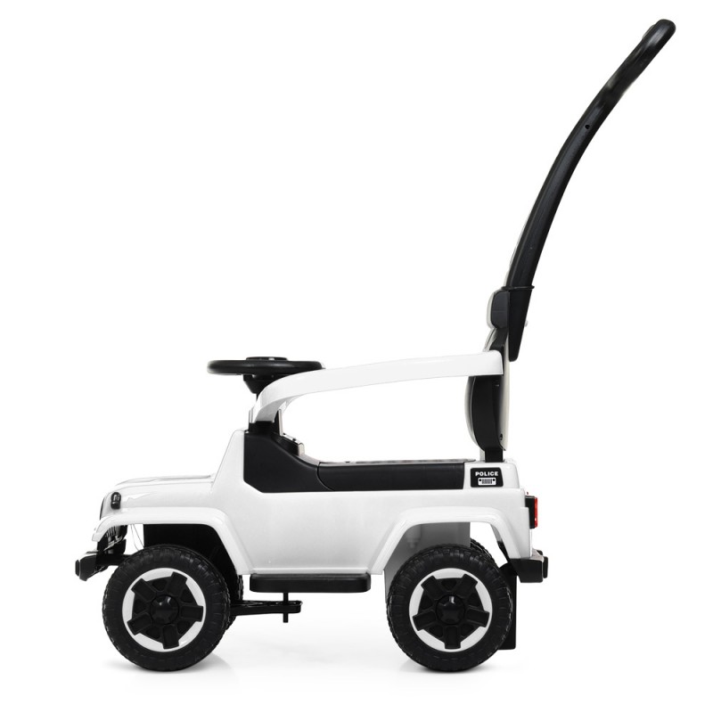 Каталка-толокар з батьківською ручкою BAMBI M 4288-1 білий