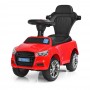 Каталка-толокар с магнитолой MP3 и родительской ручкой Bambi M 3503A(MP3)-3 красный