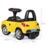 Каталка-толокар BMW с резиновыми колесами Bambi M 3147B-6 желтого цвета