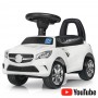 Каталка-толокар Mercedes із гумовими колесами Bambi M 3147C-1 білого кольору