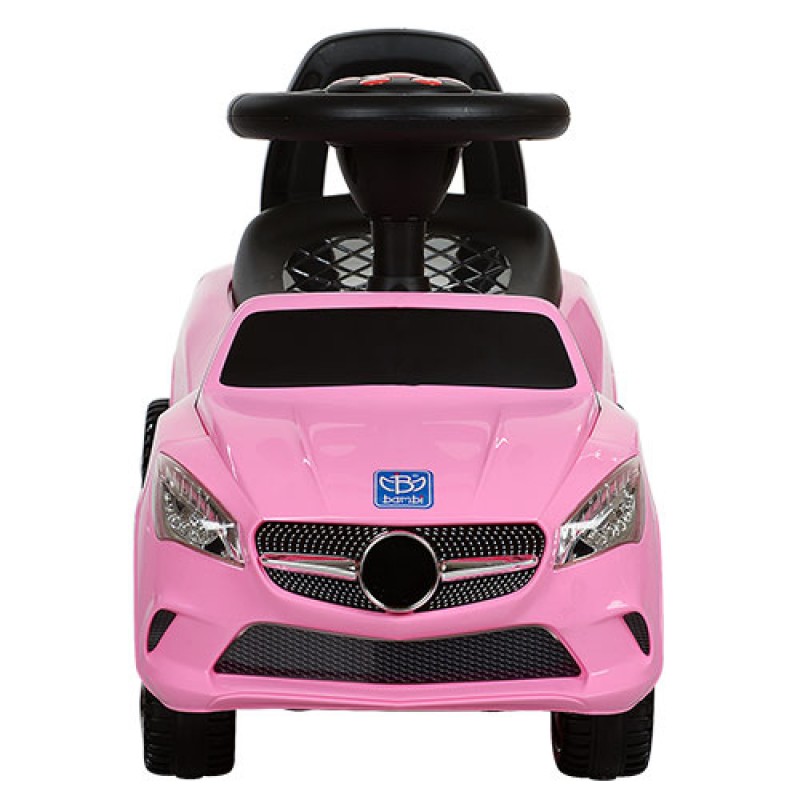 Каталка-толокар Mercedes з гумовими колесами Bambi M 3147C-8 рожевого кольору