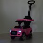 Каталка-толокар с магнитолой MP3 и родительской ручкой Bambi M 3503A(MP3)-8 розовый
