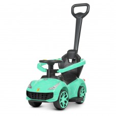 Дитячий толокар з батьківською ручкою Bambi M 4741-15 м'ятний