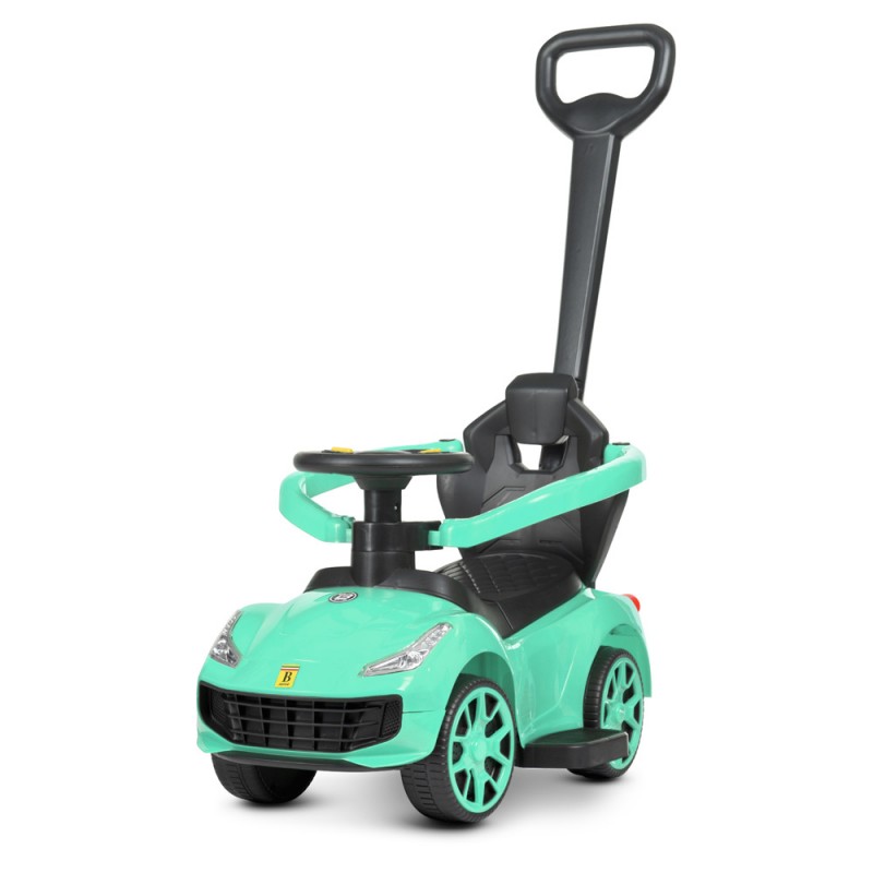 Дитячий толокар з батьківською ручкою Bambi M 4741-15 м'ятний