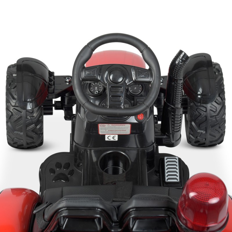 Дитячий електромобіль трактор з причепом Bambi Racer M 4573EBLR-3 червоний