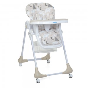 Стульчик для кормления на колесах BAMBI M 3233 Mommy Bear Beige бежевый